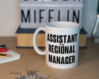 Tazza the office "ASSISTANT to the REGIONAL MANAGER" Dunder Mifflin Mug