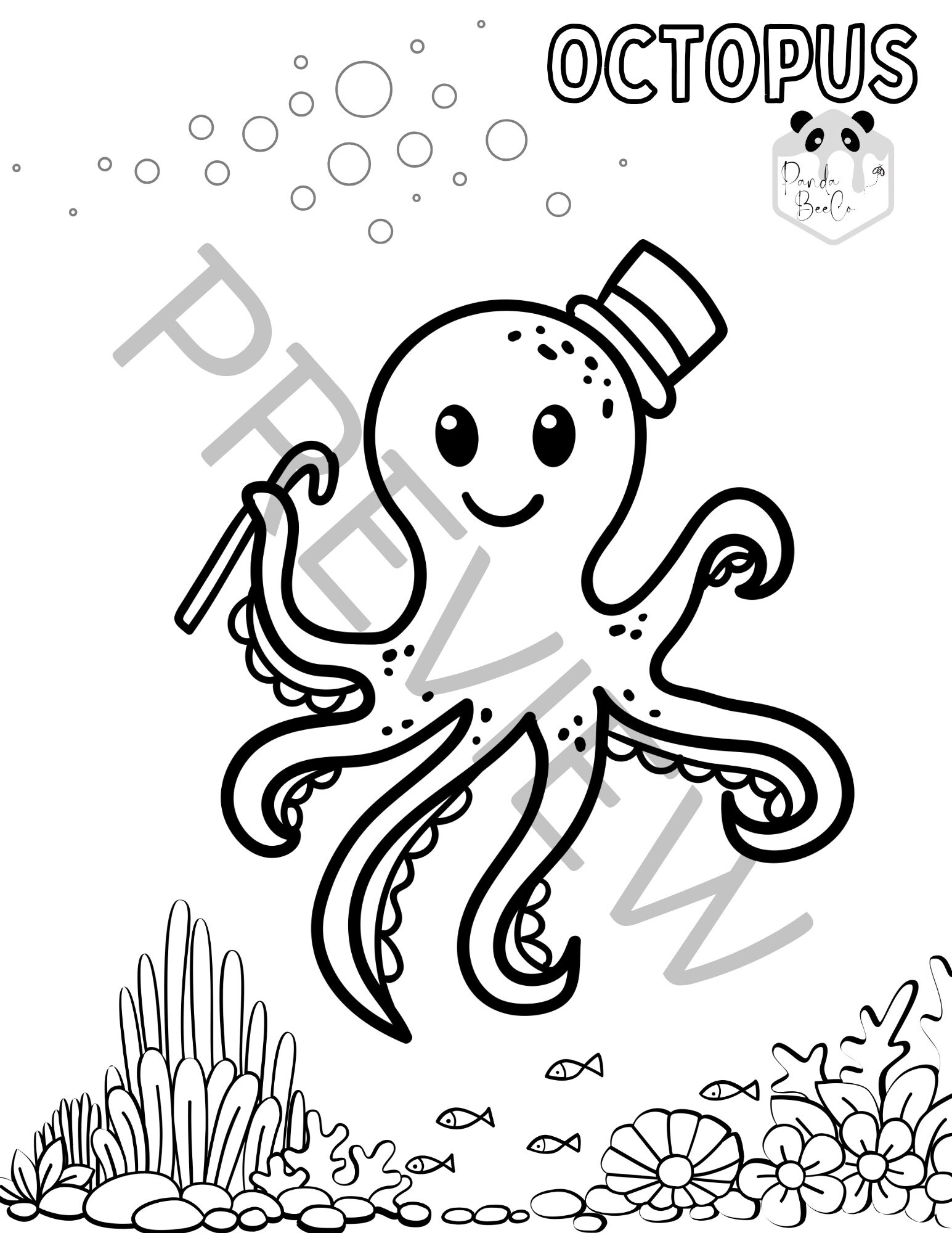 Sealife Coloring Book Pages Ocean Creature Coloring Book Fish