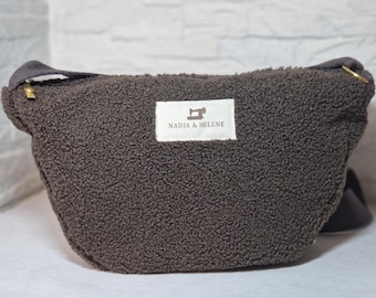 Bolso de osito de peluche, bolso de piel de osito de peluche, bolso de osito de peluche, bolso de hombro de osito de peluche, bolso de osito de peluche marrón, bolso esponjoso, bolso de felpa, bolso de osito de peluche, regalo