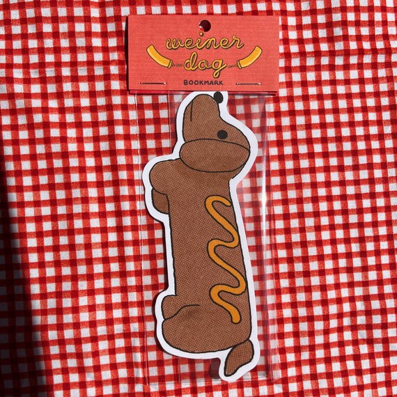 Weiner Dog Shaped Bookmark - Funny Bookmarks - Booktok - Stocking Stuffer - Book club