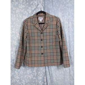 burberry print blazer