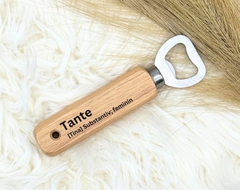 Bottle opener aunt, bottle opener wood, gift aunt, bottle opener wood personalized, bottle opener personalized