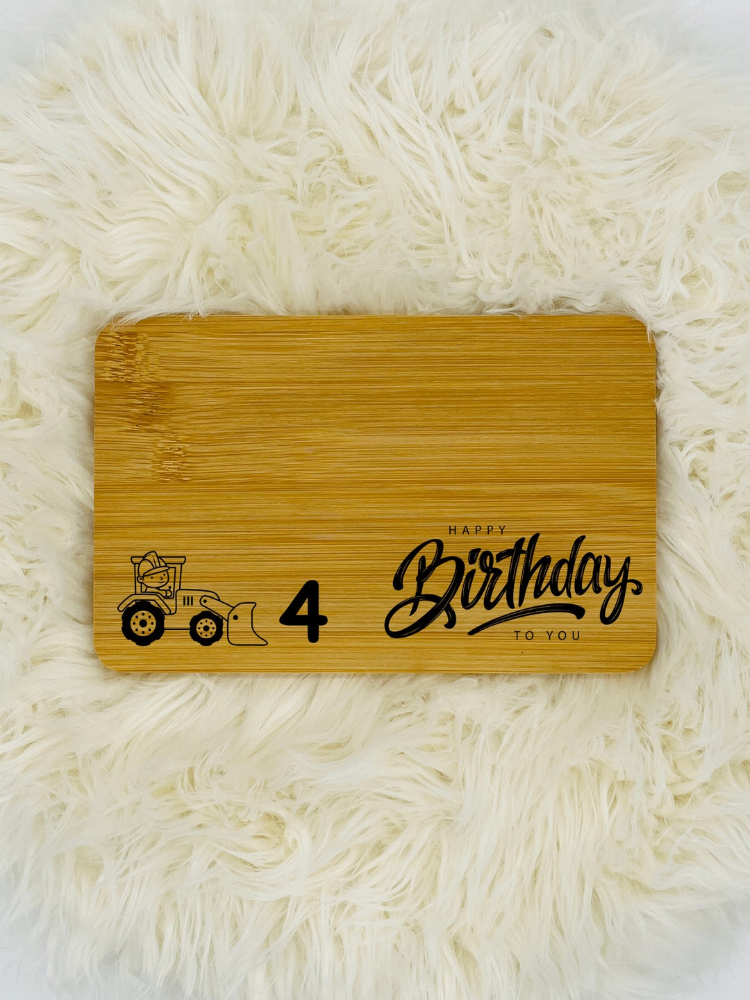 Engraved Breakfast Board Personal Gift for a Birthday Gift Etsy