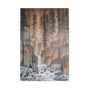 Canvas Print, Waterfall, Art Reproduction, Wall Art Decor, Nature Lover Gift, Home Office Decoration, Stretched Canvas, Matte Finish