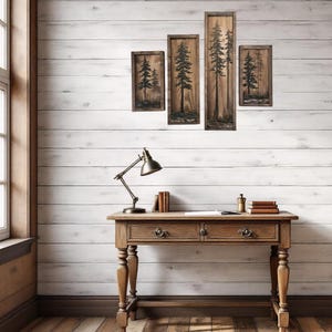 Art mural en bois, décoration murale côtière, art mural original, suspension murale faite main, peint sur bois de l&#39;île de Vancouver (fait sur mesure sur commande).