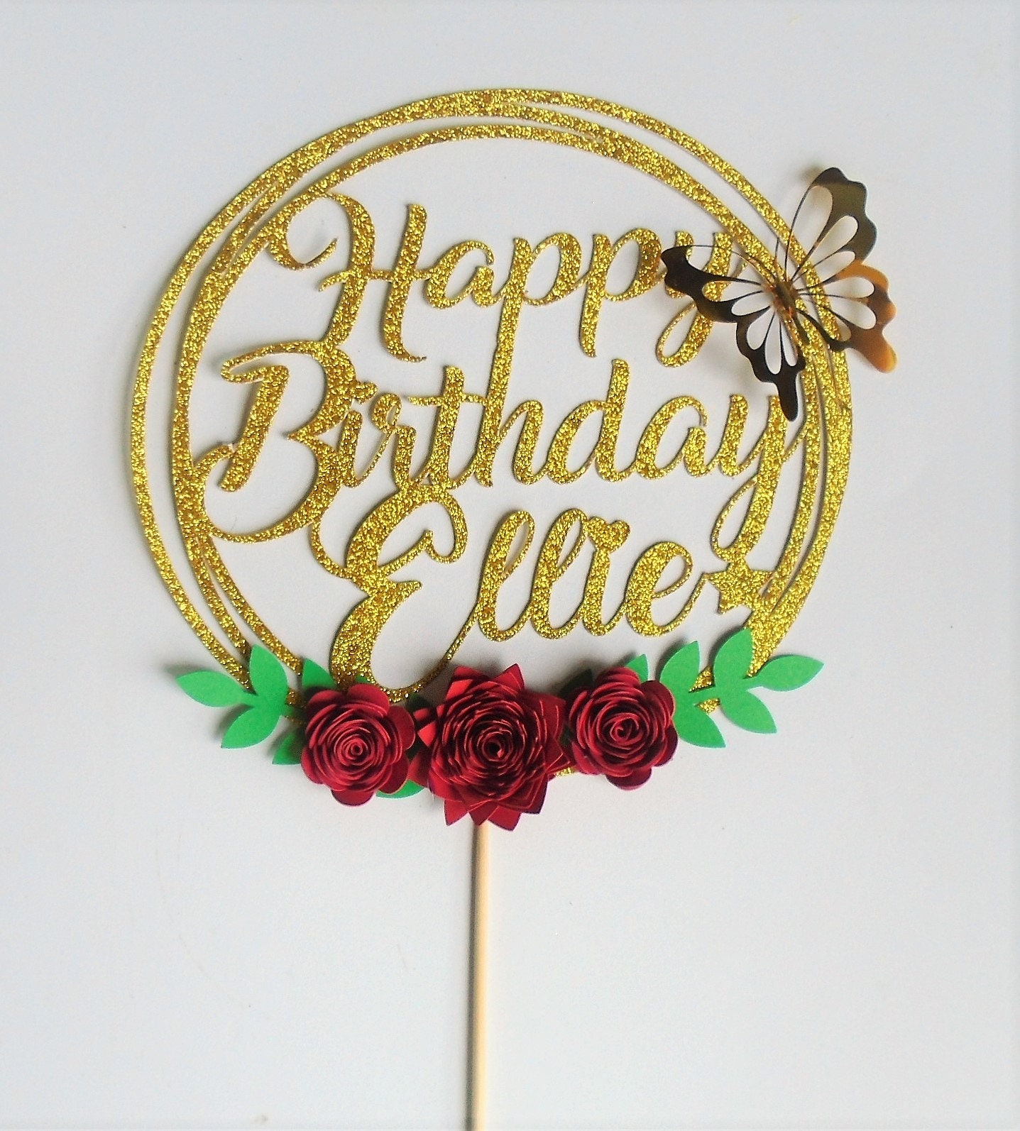 Personalized cake topper Custom Name cake topper Party Etsy
