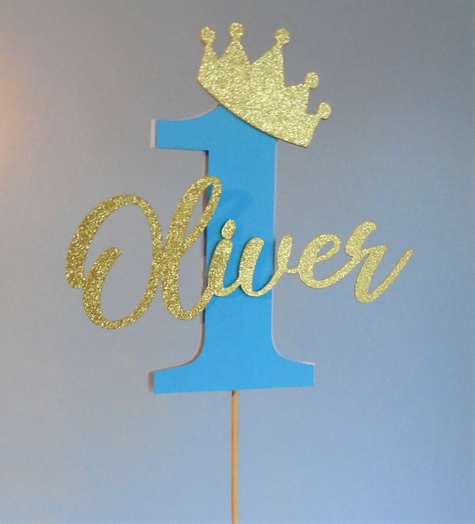 Custom Cake Topper number ONE Birthday cake topper First | Etsy