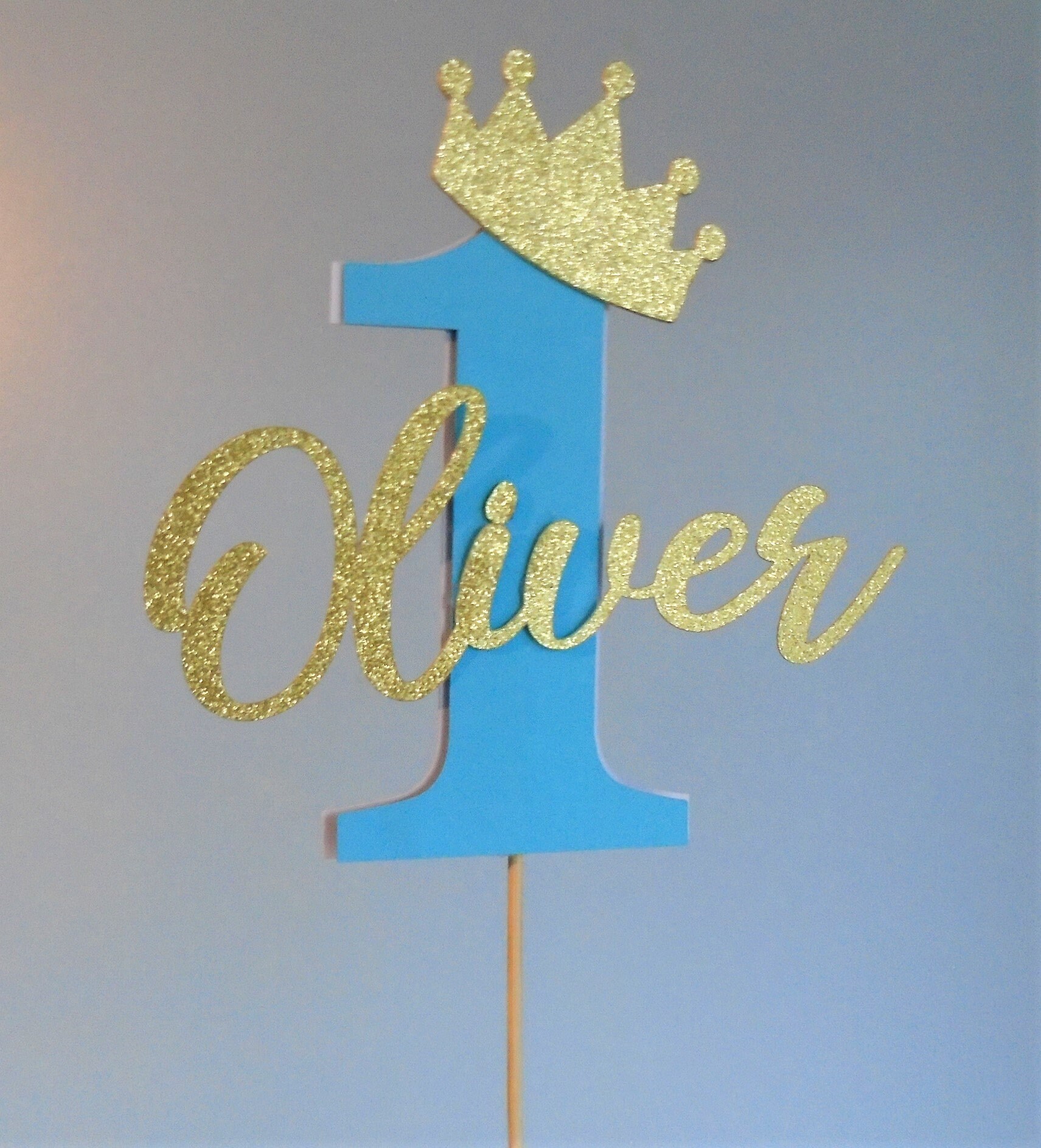 Custom Cake Topper number ONE Birthday cake topper First | Etsy