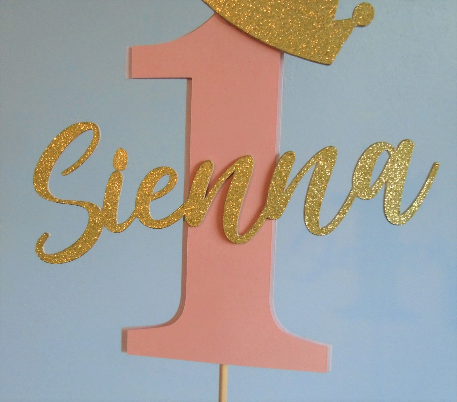 Custom Cake Topper number ONE Birthday cake topper First | Etsy
