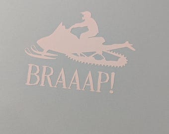 Snowmobile guy rider BRAAAP!