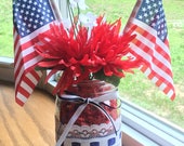 Mason Jar Arrangement Centerpiece