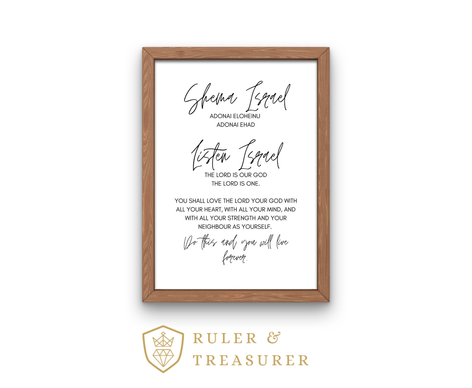 Shema Prayer Printable Poster Digital Download Handmade - Etsy UK