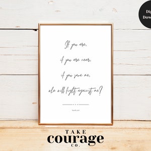 Who will fight against me? Isaiah 50:8 bible verse | Christian Wall Art Printable Poster| instant digital download