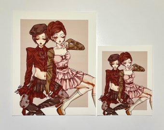 Nana and Hachi Fashion Theme Matte Anime Art Print