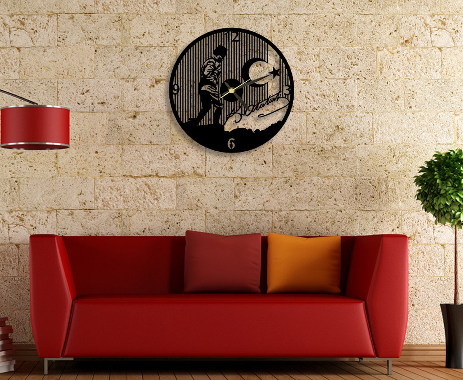 ATATÜRK DUVAR SAATİ Etsy