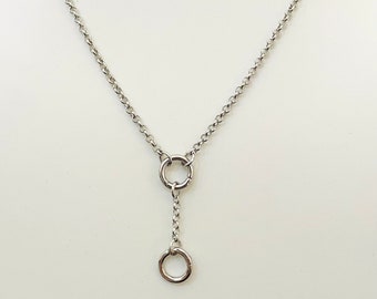 Aangepaste Rolo-ketting: gerhodineerde bedelhouder