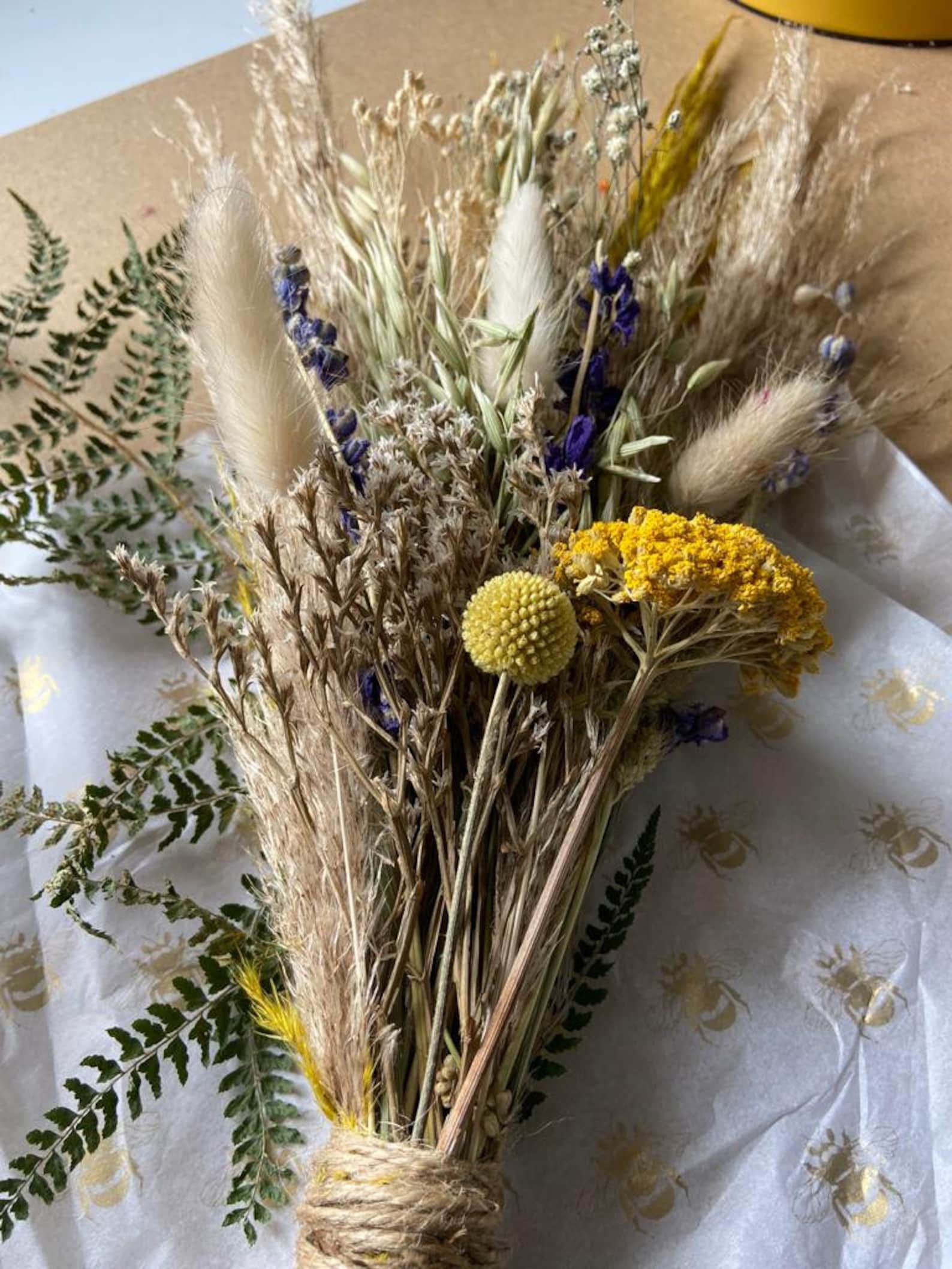 Hand Tied Dried Flower Harvest Bouquet Small Etsy UK
