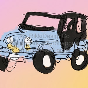 Teen Wolf Stiles Stilinski Jeep Inspired Illustration DIGITAL DOWNLOAD