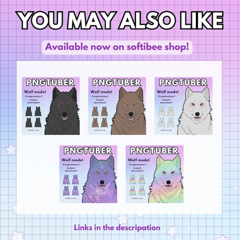 Wolf pngtuber model ! 4x black twitch furry pngtuber premade animal - black edition for vtuber | twitch overlay | Discord | Youtube  were wolf furry pngtuber model  
 dog pngtuber male  , fantasy wolf , pngtuber model male , vtuber male