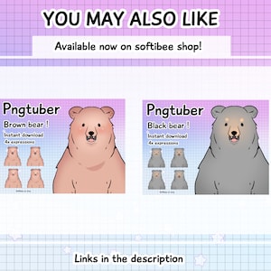 Pngtuber bear vtuber bear model kawaii anime polar bear.
premade pngtuber animal for you streaming platfrom!
You can use this animal pngtuber at twitch, youtube, discord and tik tok!
By uplouding in to vetube minito obs\stream labs software!