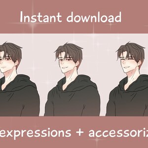 pngtuber male handsome boy pngtuber anime avatar for you streaming platfrom!
you can use it at twitch, youtube, discord avatar and tik tok!
by uplouding in to veadotube mini and conncted it to obs\stream labs software!
