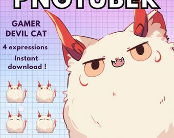 Cat Pngtuber model Avatar ! 4x Magical Vtuber Cat Png Tuber Premade Giftuber edition for Twitch Vtubers and Content Creators Discord Youtube