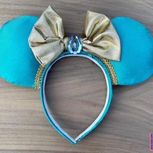 Custom Handmade Princess Jasmine Mickey Ears - Disney inspired, Jasmine mouse ears, Arabian mouse ears, Princess ears, Mickey ears