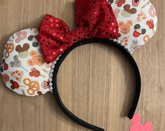 Custom Handmade Disney Inspired Mickey Ears, Snacks Mouse ears, Disney treats mouse ears, Lynnie Loves Designs
