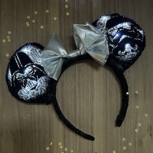 Star Wars Mouse ears, Glow Ears, Darth Vader Mouse ears, Storm Trooper Ears,Custom Handmade Disney Inspired Mickey Ears,Lynnie Loves Designs