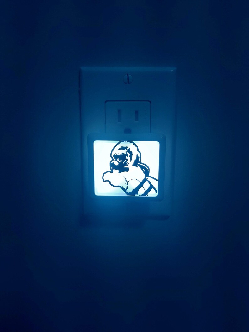 Custom Plug-In Night Light Affordable Personalized LED Lights Monogram Plug In Night Light Cheap Gift Idea Under 20 image 8