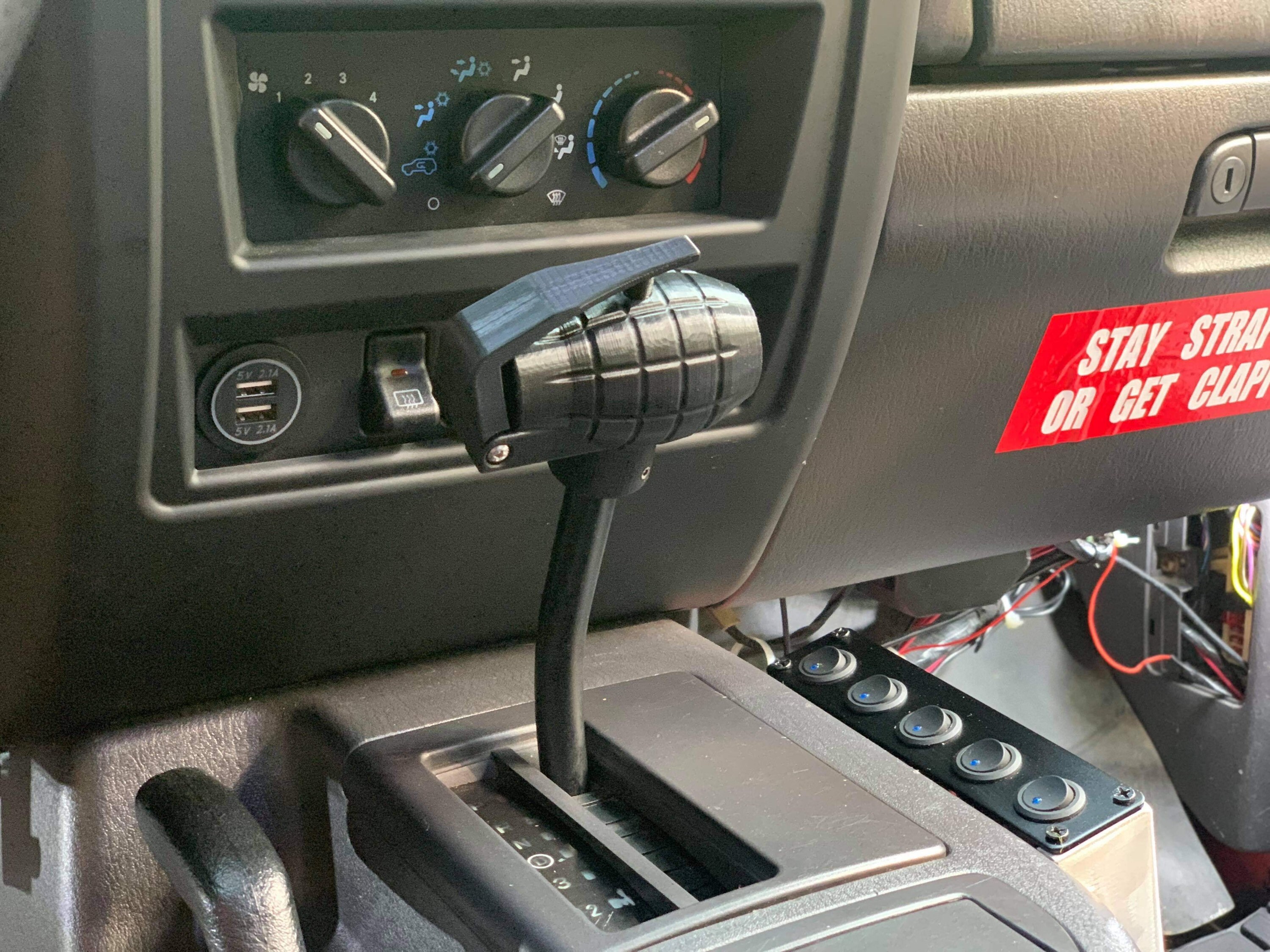 Grenade Gear Shift Knob Automatic 3D Printed Etsy