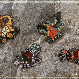 DinoPins: Asia Dinosaur Enamel Pins