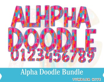 Brushstroke Alphabet PNG Clipart: Easter, Glitter, Mother's Day (Digital Download)