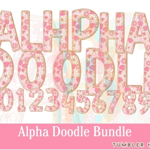 3 Brushstroke Alpha Sets, Brush Stroke Alphabet PNG clipart, Easter Alpha PNG, Choco Outline Brushstroke Mothers day Alpha Set,  Alpha PNG