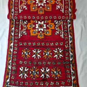 Berber Rug, Moroccan vintage rug, Vintage rug, Handmade rug, Long runner rug, Authentic red carpet, 87x353 cm, 2.85x11.58 ft.
