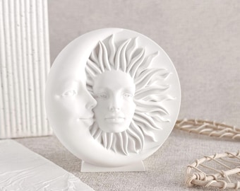 Sun and moon decorative figure - Boho decoration - aesthetic decoration - table decoration - Scandinavian decoration gift idea