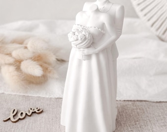 Bridal couple decorative figure table decoration and gift idea for the wedding - wedding decoration - bridal couple gift - table decoration wedding