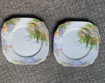 Royal Albert Kentish Rockery 6 3/4&quot; Plates Qty 2