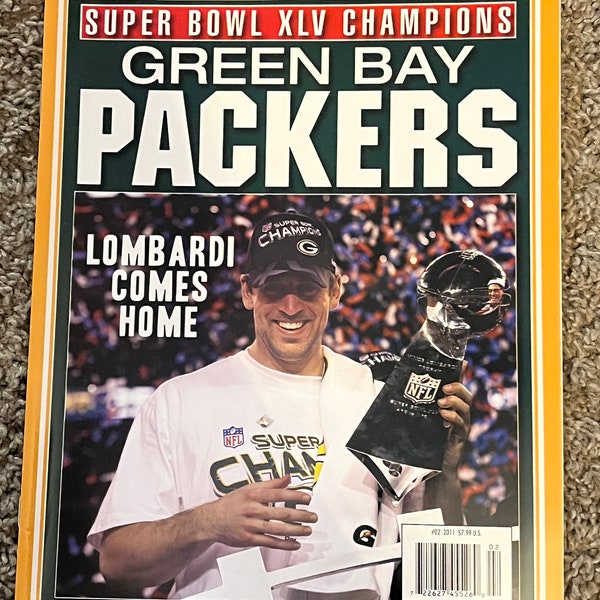 Super Bowl XLV Champions:  Green Bay Packers. Commemorative Magazine!