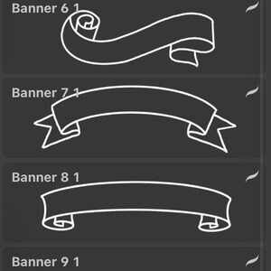 Blank banners (Procreate)