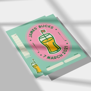 Tarjeta de puntuación de golf de pub editable: ¡descárguela instantáneamente y personalícela en Canva!