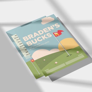 Editable Pub Golf/Bar Golf Score Card Descarga instantánea Totalmente personalizable