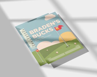 Editable Pub Golf/Bar Golf Score Card Instant Download Fully Customizable