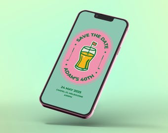 Editable Pub Golf Save the Date | Digital & Print Invitation Template