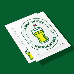 Carte de pointage Masters Edition Pub Golf - Téléchargement instantané, modifiable et prêt à jouer !