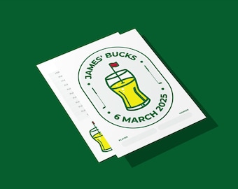 Masters Edition Pub Golf Scorecard – Instant Download, Editable & Ready to Play!
