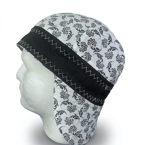 Gorro de soldadura reversible personalizado 100% algodón - Hecho a medida - tejido como se muestra