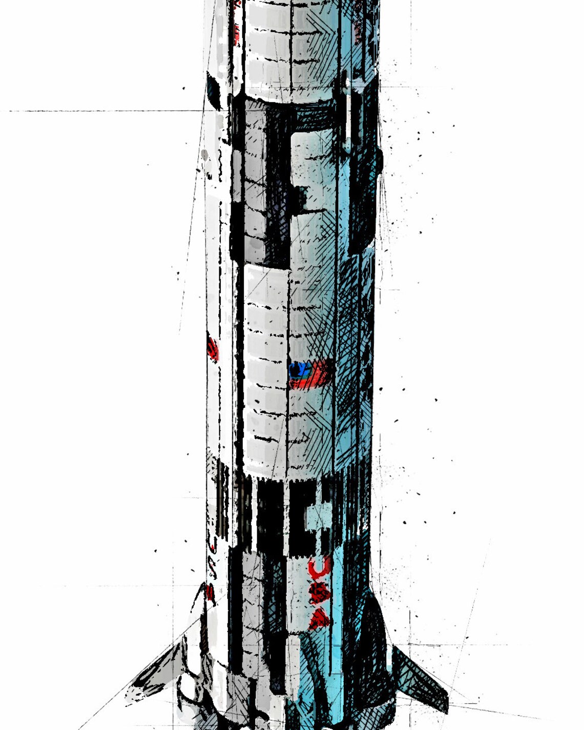 Saturn V Print Saturn V Poster Apolo Art Print Wall Art | Etsy