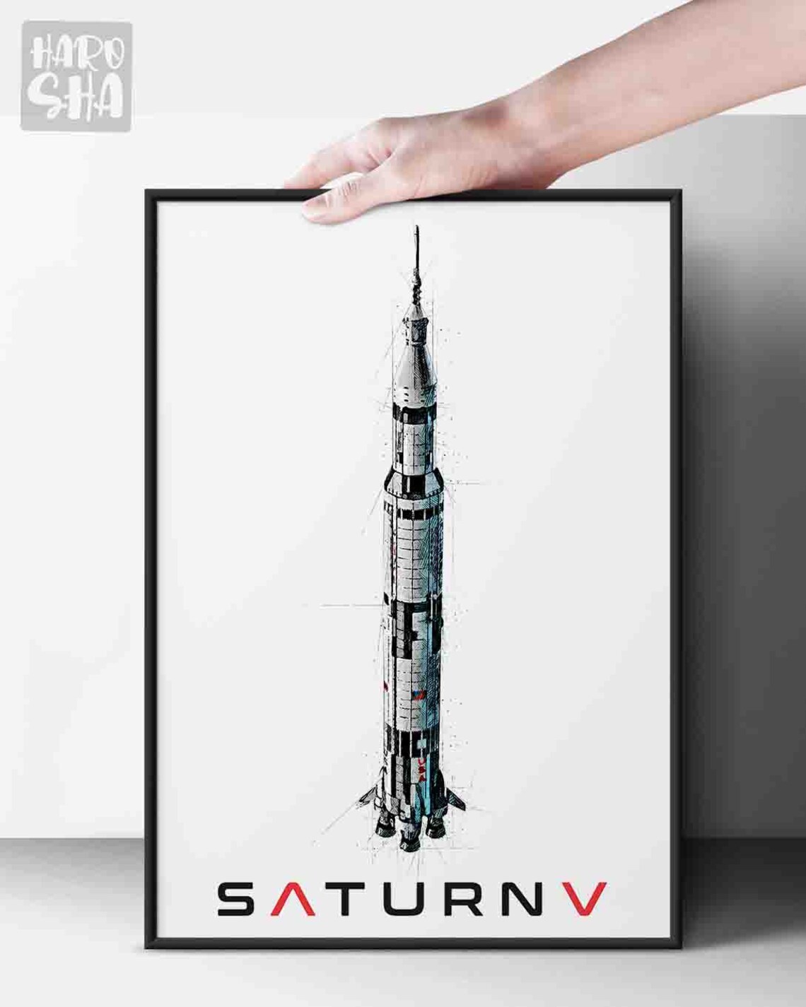 Saturn V Print Saturn V Poster Apolo Art Print Wall Art | Etsy Australia