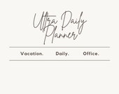 Daily Planner, Weekly Planner, Vacation Planner, Printable Planner, Planner Set, Planner Inserts, Instant Download, A4/A5/Letter/Any Size